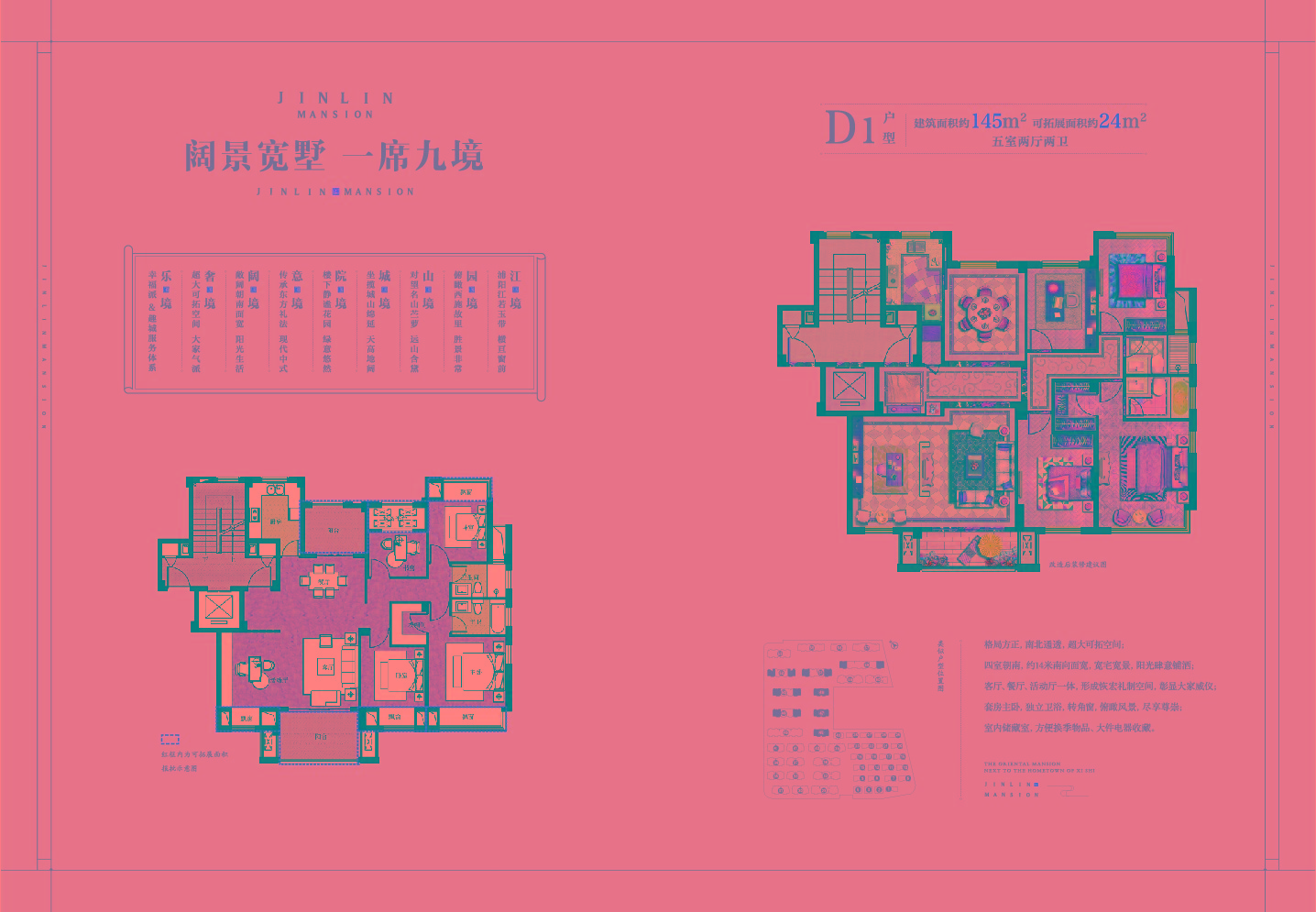 D1戶型 建筑面積:145㎡