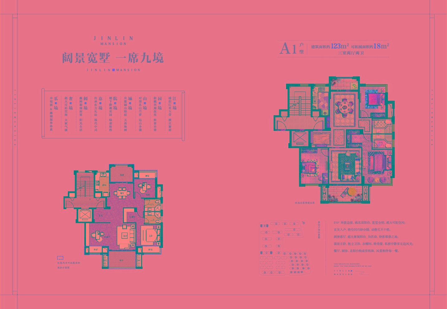 A1戶型 建筑面積:123㎡