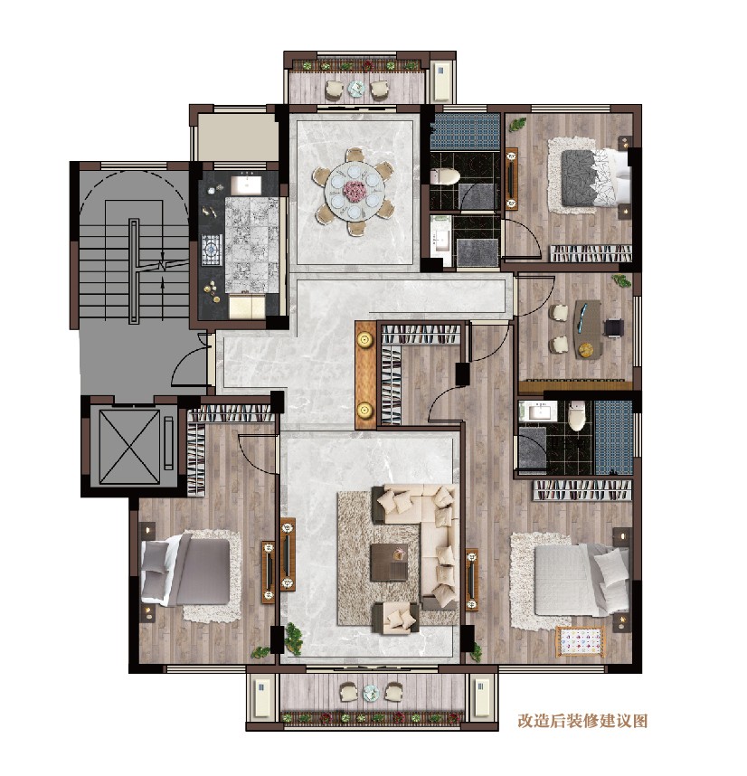 戶型3 建筑面積: