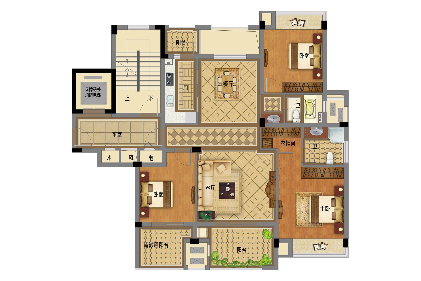 戶型-3 建筑面積：