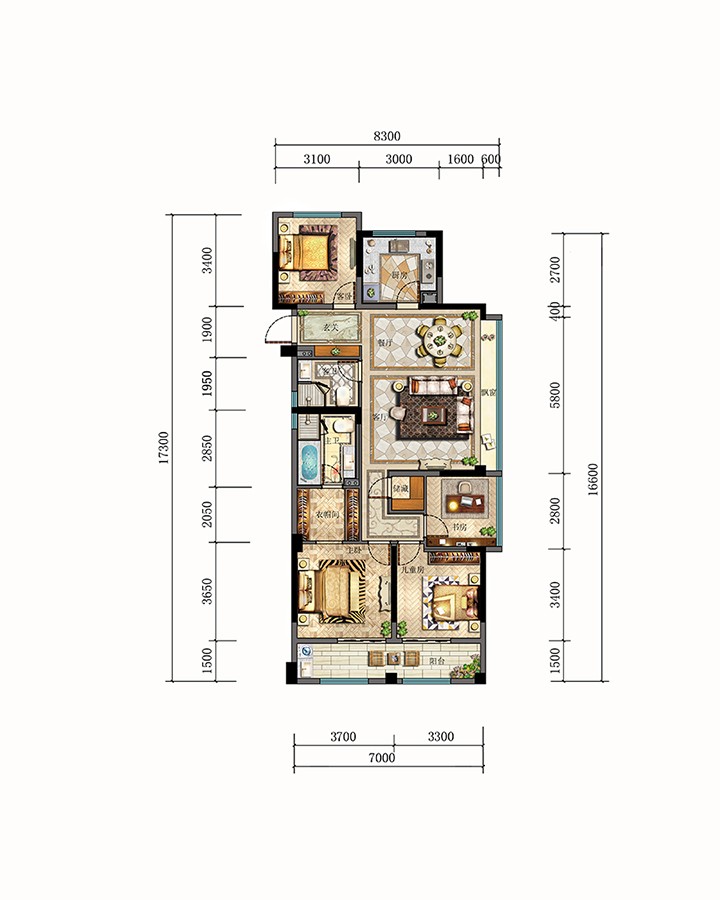 高層戶型2 建筑面積: