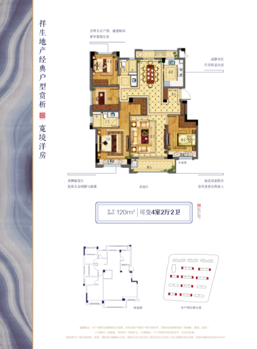 E1戶型 建筑面積：120㎡