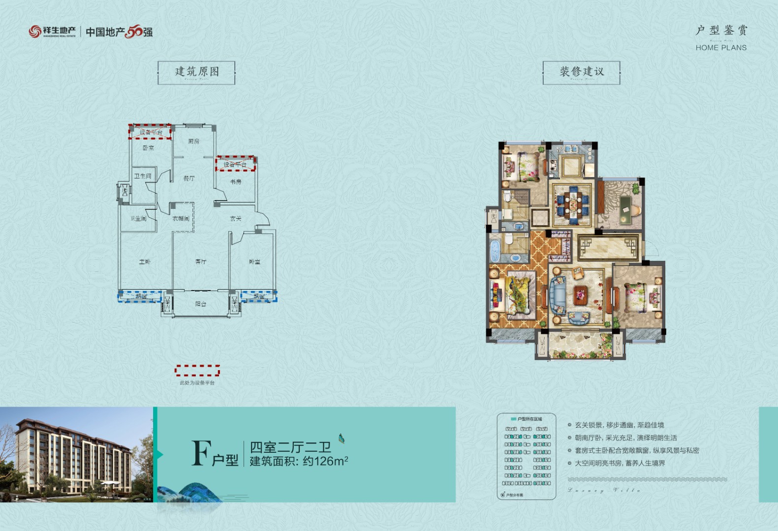 F戶型 建筑面積：126㎡